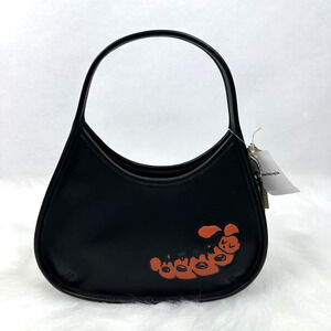 Coach Ergo Bag In Coachtopia Leather With Sleepy Caterpillar Print Rainbow CQ827